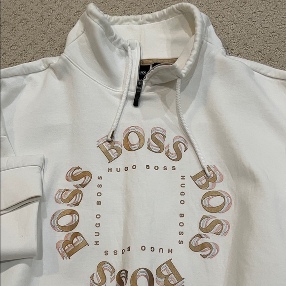 Hugo Boss White Pullover with Logo - Picture 3 of 5